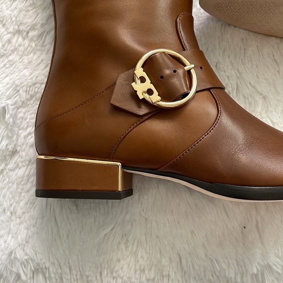 Tory Burch - Women's - Brown Leather Riding Boot - Size 7 - Picture 5 of 16